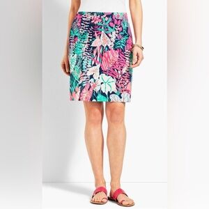 Talbots Pencil Floral Plus Size Petite Skirt in Size 14P